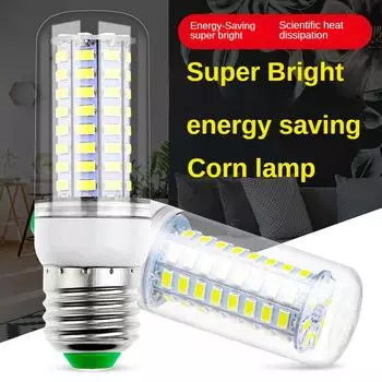 Светодиодная лампа кукуруза 220 В E14 E27 Лампа накаливания Сильный свет 2700 К 6500 К Лампа кукуруза 2835SMD 360 Угол луча Заменить галогенное освещение Cold white