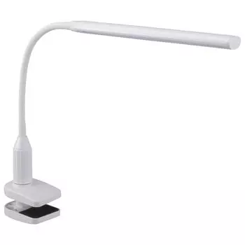 LED desk lamp clamp type white OHM Ohm Electric LTC-LS24-W 06-3709