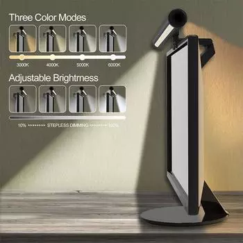 LED Desk Lamp Screen Light PC Computer Laptop Hanging LED Bar Light Table Lamp LCD Monitor Lamp Dual Side Study Reading Light чёрный