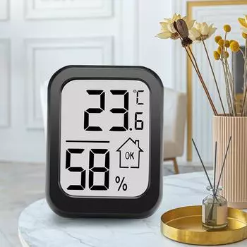 LED Digital Alarm Clock Electronic Digital Alarm Clock Screen Desktop Clock For Home Office Backlight Temperature Display чёрный