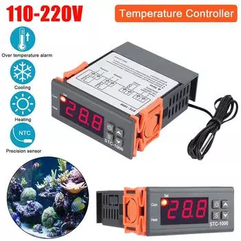 LED Digital Thermotast Relay Temperature Controller NTC Sensor Heating Cooling For Domestic Freezer Water Tanks Refrigerato M0P6