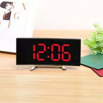 Led Dimmable Large Screen Snooze Function Temperature Measurement Night Clock Alarm Clock With Temperature Date Time Table Clock