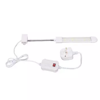 LED Fish Tank Clip On Light 2 Rows Blue White Light High Penetration Adjustable Aquarium Clip Lamp