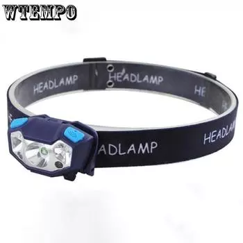 LED Headlights Strong Light Charging Induction Remote 3000 Headset Flashlight Super Bright Night Fishing Miner s Lamp чёрный