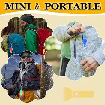 LED Keychain Lights UV Flashlight 395nm Black Light Keychain Flashlights Mini Ultraviolet Lamp Torch UV Light Detector