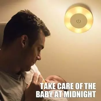 Led Lamp Sensitive Lights Night Light 1 Modes Dimmable Portable USB Suitable for Living Room Bedroom Lighting Indoor Beige