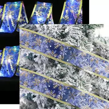 LED Lantern Pendant Ribbons LED Light Home Decor Ribbon Lights Christmas Christmas Tree Ornaments Glowing Ribbons