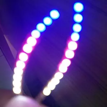 LED Light False Eyelashes Club Bar Halloween Christmas New Year Eye Lashes Waterproof Shining Charming Makeup Party Decorations Strip