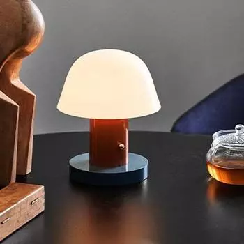Светодиодная настольная лампа в форме гриба, перезаряжаемая, маленькая, ночная лампа в форме гриба для спальни, гостиной, ресторана, украшения внутреннего стола