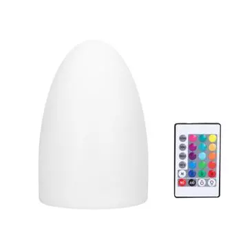 LED Night Light Egg Shaped RGBW Remote Control 16Color Table Lamp for Indoor Home Bar KTV Dining