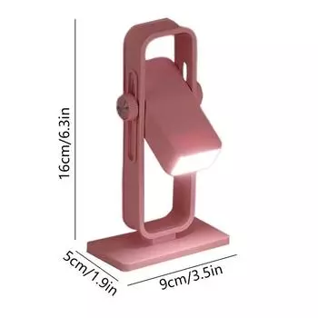 LED Night Light USB Rechargeable Warm Book Light Rota Reading Light Eye Protection Desk Light Bookmark Bedroom Read Lamp