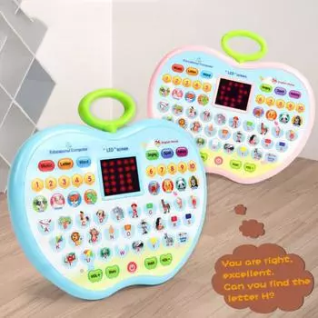 LED Screen Tablet Phone Toy Early Education Tablet Learning Machine Learning Story Machine Reading розовый