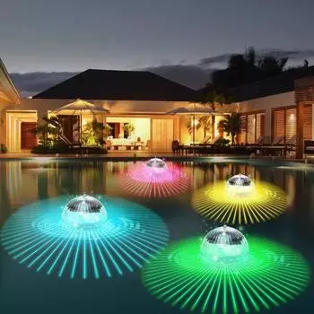 Led Solar Floating Lamps Swimming Pool Ball Solar Panel Powered Pond Drift Waterproof Glow Show Disco Color Changing Lights Hot 10CM-multicolor