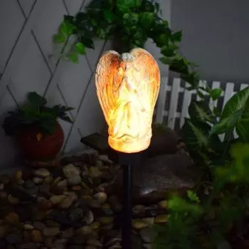 LED Solar Lawn Lamp Angel Solar Night Light Outdoor Lighting Decorative Solar Garden Light Villa белый