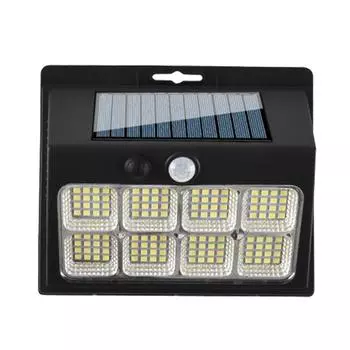 LED Solar Outdoor Light Bright Solar Outdoor Light with Motion Sensor with 3 Security Modes Waterproof Garden Step Light белый