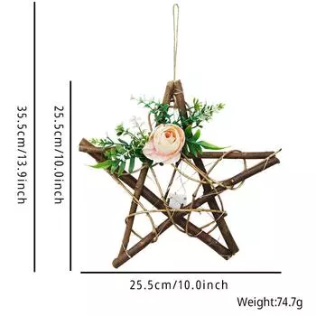 Led Star Trendy And Christmas Tree Wooden Hanging Decorations For Cozy Vibes Home Star Wooden Light