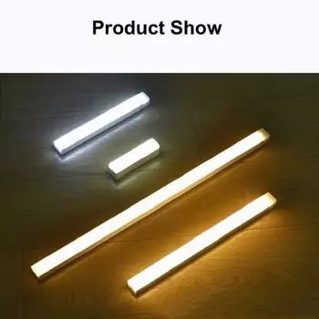 LED Stickable Rechargeable Motion Sensor Night Light Portable lamp for Outdoor Desk Piano Room Club Student Dorm Length 10CM теплый белый