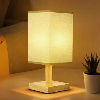 LED Table Lamps Chinese Style Dimmable USB Plug Simple Lamp Light Fabric Lampshade For Home Bedroom Decor Bedside Night Lighting 3 Colors Light
