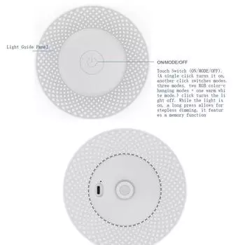 Светодиодные настенные светильники с сенсорным и дистанционным управлением, магнитные настенные RGB-бра с аккумулятором 2000 мАч для спальни, прихожей