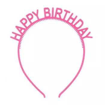 Леденцовые цвета С Днем Рождения Повязки на голову с зубчиками Пластиковые обручи для волос Ленты Заколки Украшение для вечеринки Тиары Короны Аксессуары