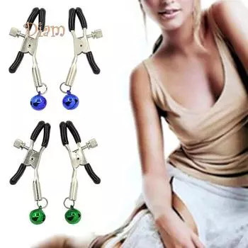 Леденцы 1 пара для взрослых женщин, стимуляторы груди, зажим для сосков с колокольчиком, непирсинг, сексуальная игрушка
