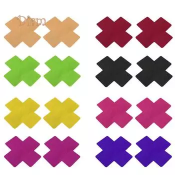 леденцы сексуальные самоклеящиеся накладки на соски груди бюстгальтер пирожки Pad крестообразные наклейки One Size