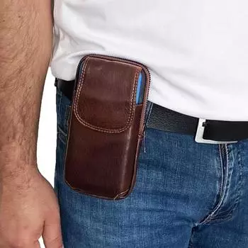 Lederax Holster Bag Маленькая поясная сумка и сумка для тела из натуральной кожи