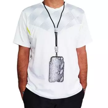 Lederax Карман из натуральной кожи ручной работы для мобильного телефона Ожерелье со шнурком Съемный выдвижной