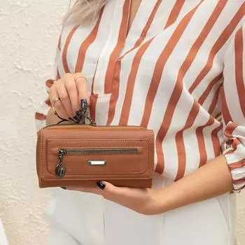 Lederax LD163 Длинный женский кошелек с застежкой-молнией, кошелек для монет, держатели для карт, женская сумка-клатч из искусственной кожи