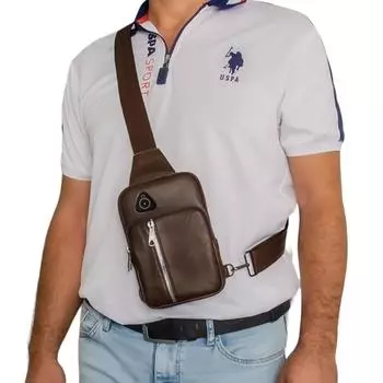 Lederax мужская сумка для телефона из натуральной кожи, мужская маленькая нагрудная сумка через плечо LD433