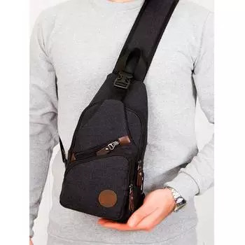 Lederax парусиновая ткань левое и правое плечо плечевая сумка нагрудная сумка для спортивной сумки через плечо