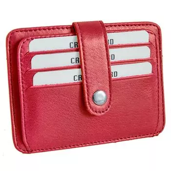 Lederax Тонкий кошелек из натуральной кожи Держатель кредитной карты для мужчин и женщин