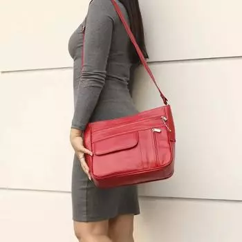 Lederax Женские сумки-мессенджеры из натуральной кожи Женские сумки на ремне LD485