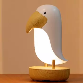 LEDHOLYT Тукан Птица Ночной Светильник Милый Белый Тукан Птица Настольный Светильник Регулируемый С 3 Режимами Декоративный Ночной Светильник Для Детей Спальни Кабинета Офиса