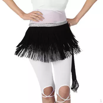 Леди кисточка танец живота бедра шарф юбки пояс-цепочка костюмы - черный