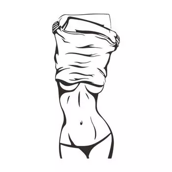 Леди Наклейка на стену Гостиная Спальня Украшение Фон Украшение Фон Пастельная Комната Пастельная Комната Декоративная Наклейка