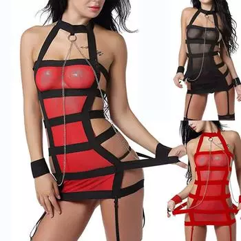 Леди Новое женское бандажное белье с открытой спиной, нижнее белье с подвязкой S