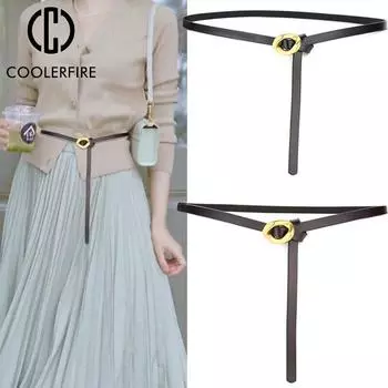 Леди Ремень Высокого Качества Повседневная Мода Ins Узкие Тонкие Женские Поясные Ремни Сплошной Цвет Платье Джинсовые Ремни Женские Ремни Ремень LB2239 100cm белый