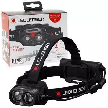 Ledlenser H19R Core водонепроницаемый светодиодный налобный фонарь с зарядкой через USB японский маленький [оригинальный продукт], черный,