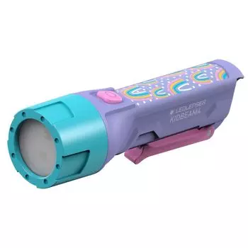 Ledlenser LED Light KIDBEAM4 Purple Rainbow Pattern Flashlight Battery Operated Up to 70 Lumens 502789 Japanese Small Children s [Genuine Product]