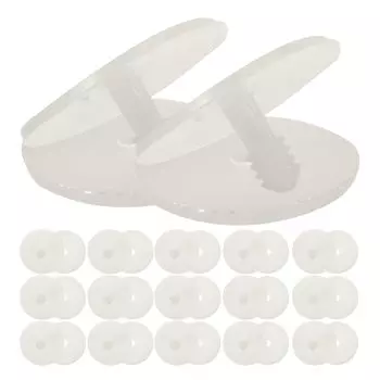 ledmomo 50 sets joint DIY stuffed teddy bear joint skeleton plastic joint making accessories white size 35mm