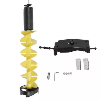 Ледобур для рыбалки Электрический нейлоновый шнуровой бур с позиционирующим сверлом для энтузиастов Нейлоновый шнуровой ледобур Электрический ледобур