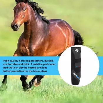 Ледовые сапоги для лошадей 13,9x15,3 дюйма Многофункциональные аксессуары Оборудование Универсальный размер Охлаждающие