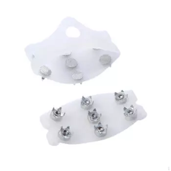 Ледовые шипы Кошки Портативные принадлежности Снежные когти Противоскользящие шипы для обуви 7 шипов Захват для