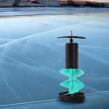 Ледовый бур 6 дюймов с защитой лезвия плавающие рыболовные снасти жёлтый