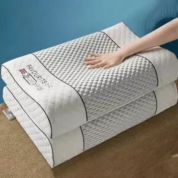 Ледяное охлаждение, тайская подушка из натурального латекса с медленным отскоком, подушка из пены с эффектом памяти, ортопедическая подушка, защита для шеи, 1 шт. 40X60cm16X24in1PC
