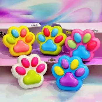 Ледяной прозрачный блестящий кошачий щипок забавный прозрачный декомпрессионный Игрушка Vent креативный высококачественный симулятор новинка игрушка подарок One Size синий