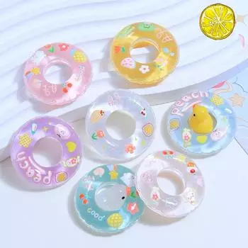 Ледяной прозрачный сладкий плавательный круг DIY кремовый клей чехол для телефона, головной убор, шпилька и ювелирные изделия аксессуары из смолы синий