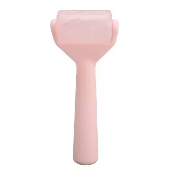 Ледяной ролик для подтяжки кожи, уменьшения морщин, отечности глаз, многоразовый охлаждающий ролик для лица розовый