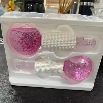 Ледяной ролик, волшебные холодные шарики для массажа глаз, косметический ледяной ролик для лица D